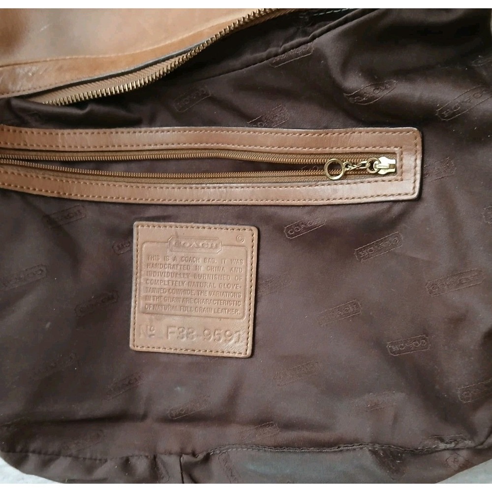 Coach Purse Ergo Leather Hobo Shoulder Bag Designer 9591 Y2k Brown - Picture 16 of 16